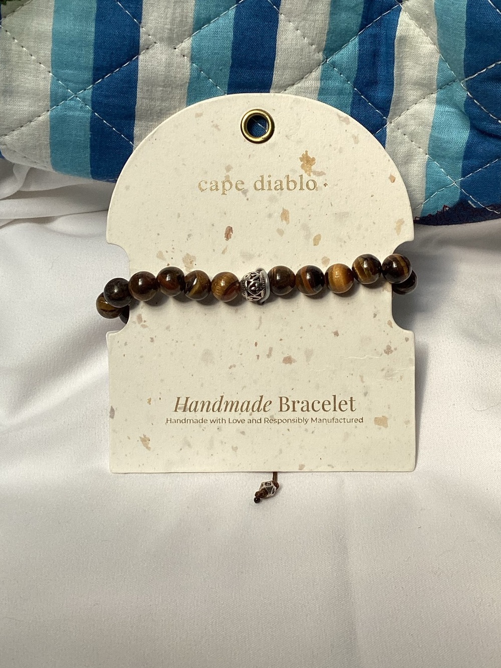 NWT Cape Diablo Men's Tiger Eye Tibetan Bracelet